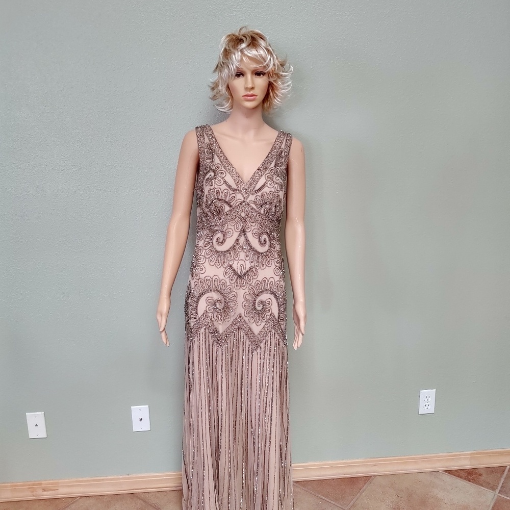 Pisarro Nights beaded elegant gown 10